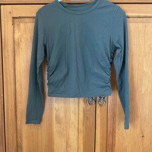 Lululemon Women's Long Sleeve Ruched Top - Teal